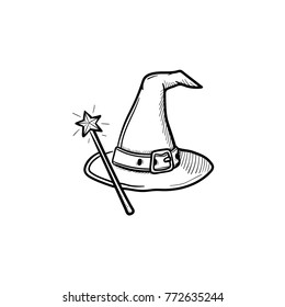 vector-hand-drawn-wizard-hat-260nw-772635244.jpg