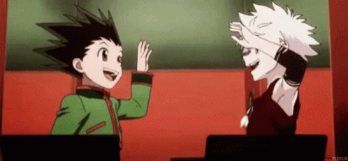 hunter-x-hunter-high-five.gif