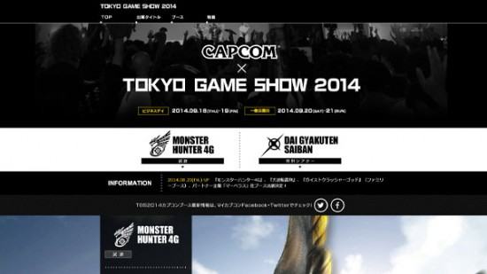 Capcom-TGS14-Website-Open