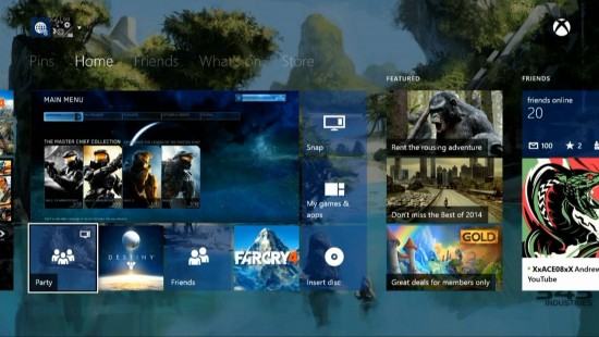 Xbox One Dash