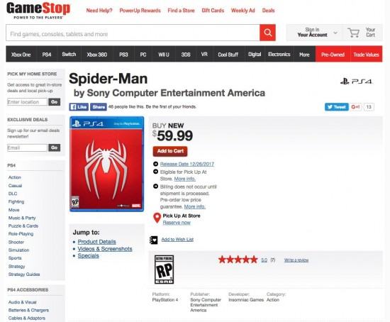 gamestop-spiderman
