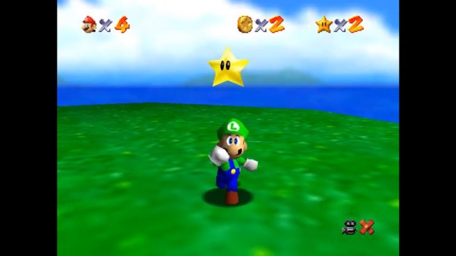 صورة بعد 24 عام من صدور لعبة Super Mario 64 العثور على موديل شخصية Luigi داخل اللعبة!